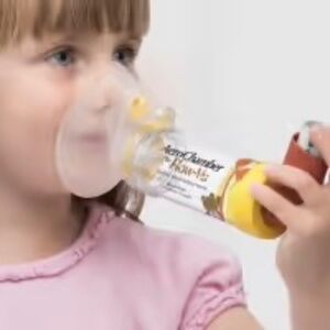 AeroChamber Plus Flow-Vu Kids Inhaler/Nebuliser Spacer  Medium Mask (1-5 Years)